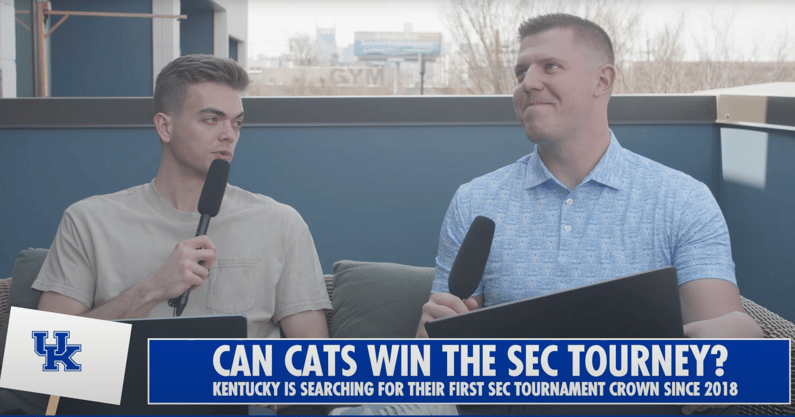 Kentucky takes on Oklahoma in the SEC Tournament (Photo via KSR)